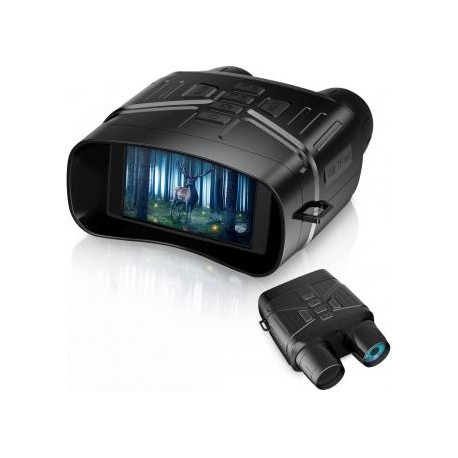 Binoculares de visión nocturna para adultos 4K, pantalla de 3 pulgadas, ajuste de visión nocturna infrarroja de 7 paradas, zoom