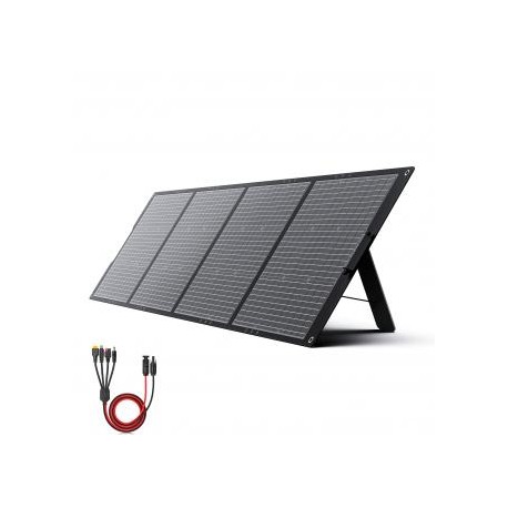 Paneles solares portátiles de 200w para centrales eléctricas, cargadores solares plegables de 24v con soportes ajustables, cone
