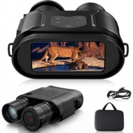 Binoculares de visión nocturna NV2000, gafas de visión nocturna infrarrojas digitales con pantalla grande de 4", imagen y video