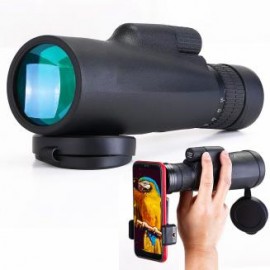 10-30x50 HD Monocular de alta potencia con visión nocturna baja, Monocular con zoom impermeable para adultos Observación de ave