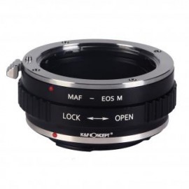 Lentes Sony A a Canon EOS M Adaptador de montura de lente K&F Concept M22141 Adaptador de lente