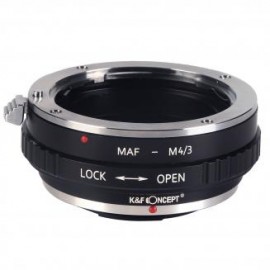 Lentes Sony A a adaptador de montura de lente M43 MFT Adaptador de lente K&F Concept M22121