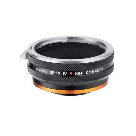 Anillo adaptador K&F Concept Canon EF Lens Mount to Fujifilm X Camera Body, lacado mate, EF-FX IV PRO