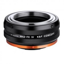 Lente de la serie M42 a cámara con montura Fuji X Series M42-FX IV PRO Adaptador de montura de lente de concepto K&F de alta pr