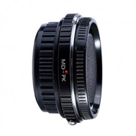 Lentes Minolta MD a adaptador de montura de lente Pentax K con vidrio óptico Adaptador de lente K&F Concept M15221