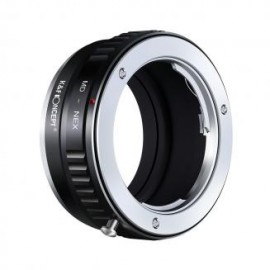Adaptador de cobre de lentes Minolta MD a Sony E Mount Camera