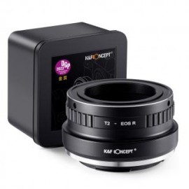 Adaptador de lente de alta precisión de lente de la serie T2 a cámara Canon con montura RF, T2-EOS R