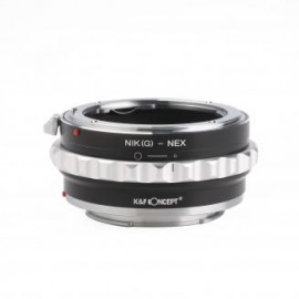 Lente de montura Nikon NIK(G) a cuerpo de cámara Sony E con diseño de barniz mate Montura de lente conceptual K&F Adaptador de 