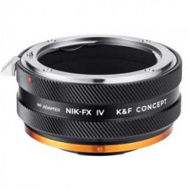 Anillo adaptador K&F Concept Nikon F Lens Mount to Fuji X Camera Body, laca mate, NIK-FX IV PRO