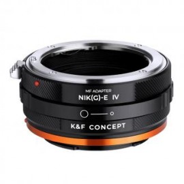 Lente de la serie Nikon F/D/G a cámara con montura de la serie E de Sony, adaptador de montura de lente de alta precisión NIK(G