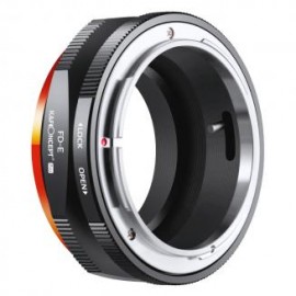 Adaptador de montura de lente FD a E para lente de montura Canon FD FL a cámaras sin espejo con montura E NEX para Sony A6000 A