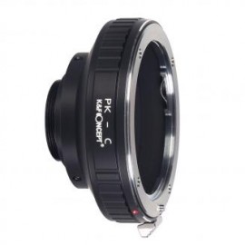 Lentes Pentax K a adaptador de montura de lente C K&F Concept M17231 Adaptador de lente