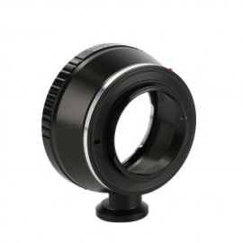 Lentes Olympus OM a adaptador de montura de cámara Nikon 1 con montura de trípode