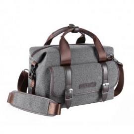 DSLR Camera Messenger bandolera gris 11.8 * 6.3 * 9.5inch