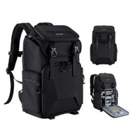 Mochila para cámara de 15,6" con compartimento para portátil para cámara DSLR/SLR sin espejo para cámara Sony Canon Nikon/lente