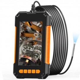 K&F Concept Endoscopia Industrial Cámara de Inspección de 8 mm con Pantalla HD de 4,3 Pulgadas 1080P con Luces LED, Cable Semir