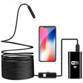 Endoscopio WiFi inalámbrico HD de 2 millones con 8 luces LED ajustables, compatible con grabación de fotos y videos, para teléf