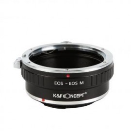 Lentes Canon EOS EF a Canon EOS M Adaptador de montura de lente K&F Concept M12142 Adaptador de lente