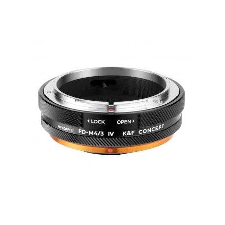 Anillo adaptador K&F Concept Canon FD/FL Lens Mount to M4/3 Camera Body, laca mate, FD-M4/3 IV PRO