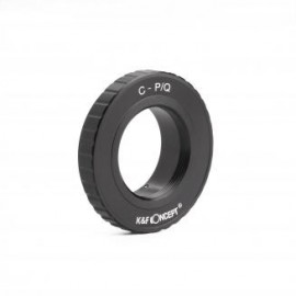 Lentes de montura C a adaptador de montura de lente Pentax Q K&F Concept M25161 Adaptador de lente