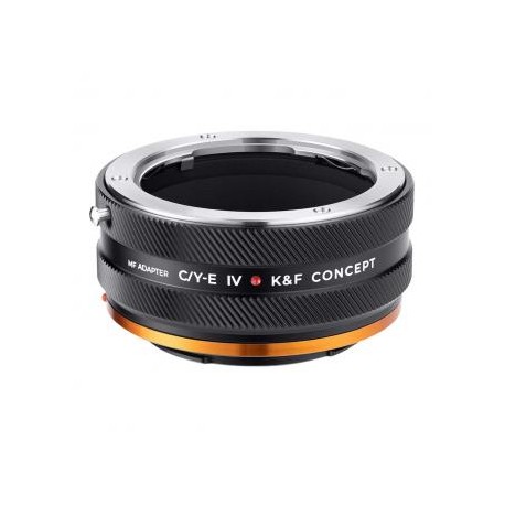K&F Concept C/Y (Contax/Yashica) Montura de lente SLR para anillo adaptador de cuerpo de cámara Sony E, laca mate, C/YE IV PRO