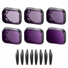Kit Filtros ND4 + ND8 + ND16 + ND32 + ND64 + ND1000 + Helices para DJI Mini 3 Pro
