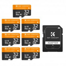 Tarjeta Micro SD U3/V30/A1 de 32GB, Tarjeta de Memoria con Adaptador Adecuada para Cámara de Vigilancia y Cámara de Caza - 7 pi