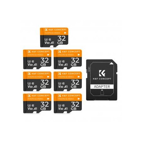 Tarjeta Micro SD U3/V30/A1 de 32GB, Tarjeta de Memoria con Adaptador Adecuada para Cámara de Vigilancia y Cámara de Caza - 7 pi