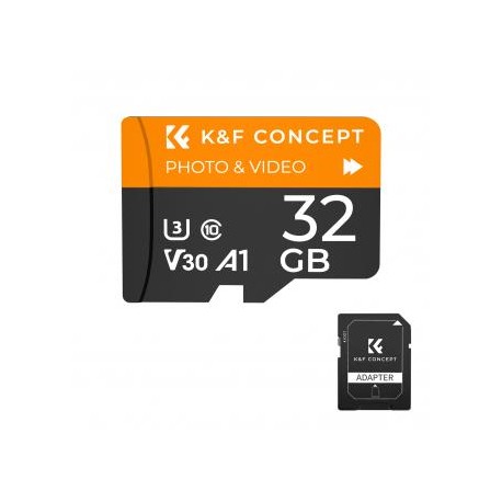 Tarjeta Micro SD U3/V30/A1 de 32GB, Tarjeta de Memoria con Adaptador Adecuada para Cámara de Vigilancia y Cámara de Caza