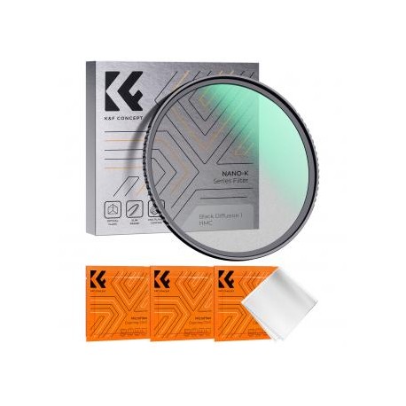49mm Filtro Black Mist 1 Efecto Cine con 18 Recubrimientos Multicapa, Serie Nano-K