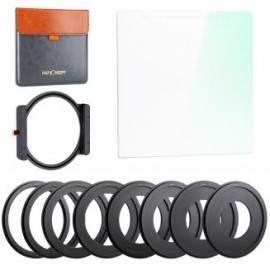 Kit 100mm Filtro Cuadrado Black Mist 1/4 + Portafiltro + 8 Anillos Adaptadores, Serie Nano-X