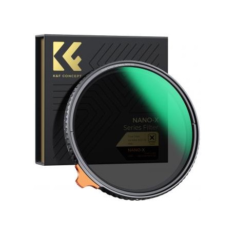 62mm Filtro ND Variable Color Verdadero ND2-ND32 con 28 Capas de Película Verde Antirreflejos, Serie Nano-X