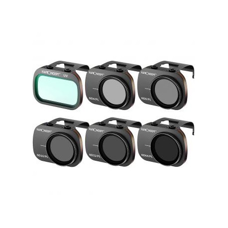 Kit Filtros UV+ND4 / PL+ND8 / PL+ND16 / PL+ND32 / PL+ND64 / PL para DJI Mavic Mini 1/2/SE