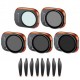 Kit Filtros UV+ND8 / PL+ND16 / PL+ND32 / PL+ND64 / PL+Helices para DJI Mini 3 Pro