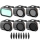 Kit Filtros UV+ND4 / PL+ND8 / PL+ND16 / PL+ND32 / PL+ND64 / PL+8 Helices para DJI Mavic Mini 1/2/SE