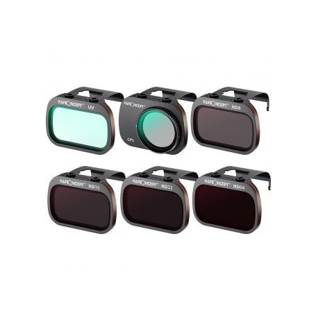 Kit Filtros UV+CPL+ND8+ND16+ND32+ND64+8 Helices para DJI Mavic Mini1/2/SE