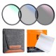 58mm Kit de Filtro de Lente MCUV+CPL+ND4 con Paño de Limpieza de Lente y Bolsa de Filtro
