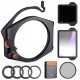 Kit Sistema de Portafiltros Cuadrado, Filtro Cuadrado ND1000 + Filtro ND8 Degradado Suave + Filtro Polarizador 95mm + 4 Adaptad