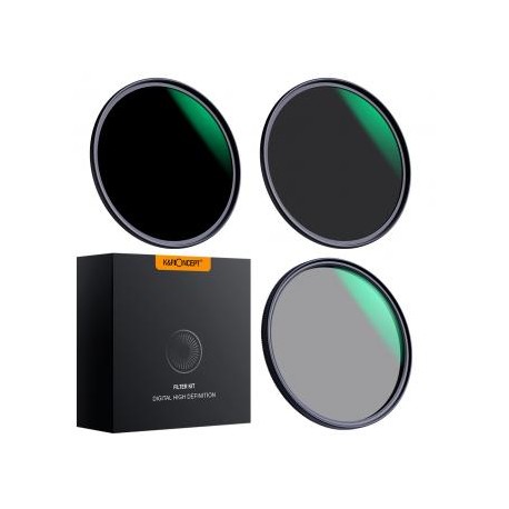 Kit de filtro de lente de 77 mm Densidad neutra ND8 ND64 Polarizador circular CPL para lente de cámara profesional con múltiple