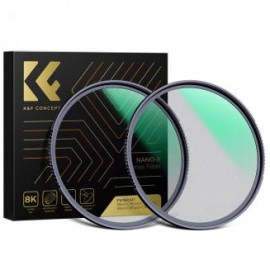 55mm Kit Filtros Black Mist 1/4 + 1/8 Efecto Cinematográfico, Serie Nano-X