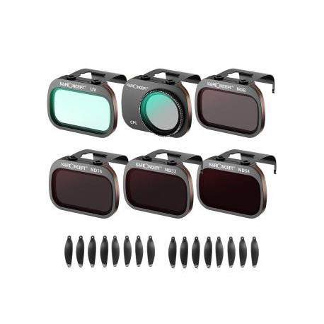 Kit Filtros UV+CPL+ND8+ND16+ND32+ND64+16 Helices para DJI Mavic Mini 1/2/SE