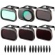 Kit Filtros UV+CPL+ND8+ND16+ND32+ND64+16 Helices para DJI Mavic Mini 1/2/SE