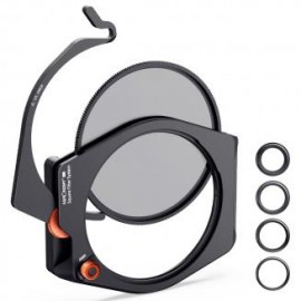 Kit Sistema de Portafiltros Cuadrado + Filtro Polarizador Circular 95mm + 4 Piezas Anillos Adaptadores, Serie Nano-X Pro