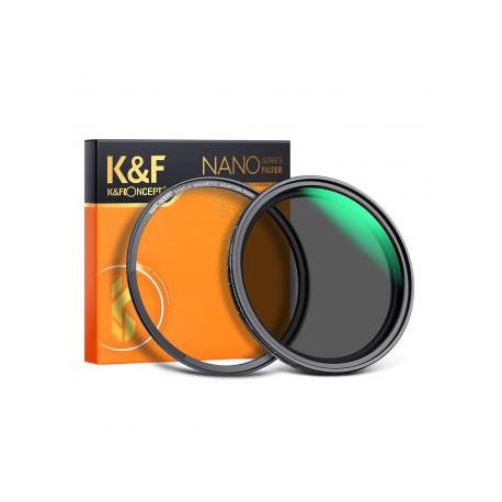 55mm Filtro ND2-ND32 (5 Pasos) Variable Magnético + Anillo de Adaptador Magnético, Serie Nano-X