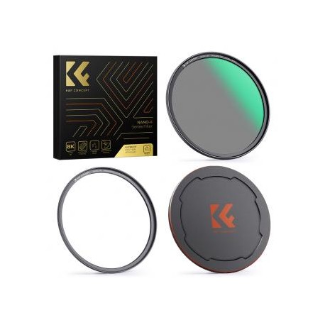 49mm Filtro ND8 (3 Pasos) Magnético + Anillo de Adaptador Magnético + Tapa de Metal Magnético, Serie Nano-X